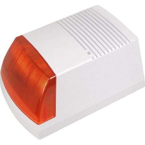 Sistema di allarme solare analogico con sirena a LED e luce lampeggiante (1/5)