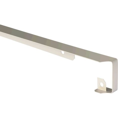 Profil de jonction dangle 38mm pro - aluminium blanc pour plan de travail
