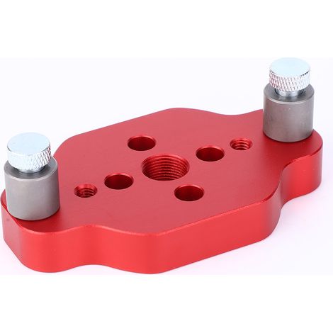 Guide de perçage droit en alliage d'aluminium pour menuisier (positionneur de foret, guide de perçage, clé pour foret) (1/5)