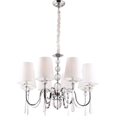 Lampadario Charlotte glamour 8 luci E14 cromo Maxlight (1/3)