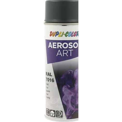 vasalat Dupli-Color Sprühlack Set anthrazit matt RAL 7016 - Lackspray Graffiti Dosen, wetterfest, lichtecht und UV-beständig - Graffiti-Spray 400ml, 6 Stück (1/5)