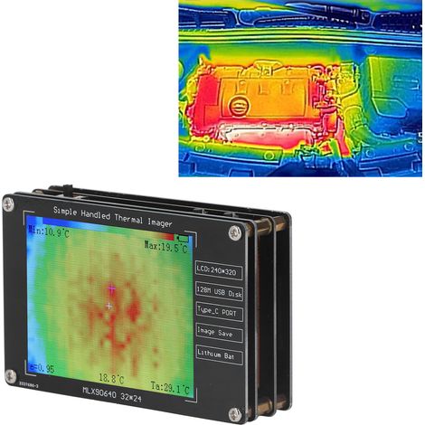 Caméra thermique numérique LCD 2,8 pouces à monter soi-même - Outil de détection de température (1/5)