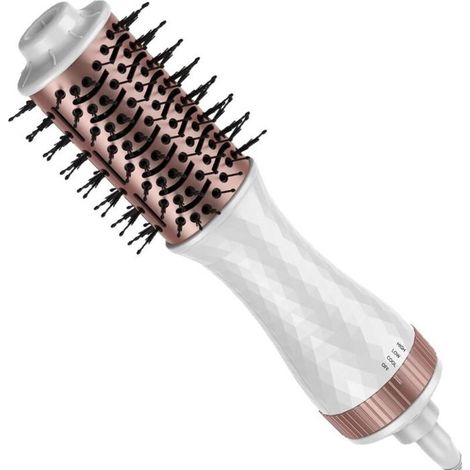 Pettine asciugacapelli riscaldato 4 in 1 - Pettine asciugacapelli rotante - Ioni negativi - Asciuga e acconcia contemporaneamente (1/3)