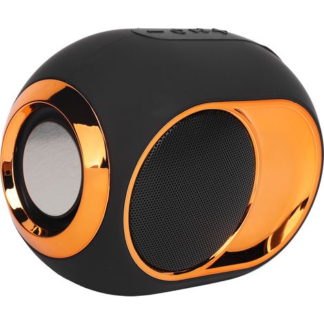 Enceinte sans fil Bluetooth TWS avec caisson de basses pour clé USB, téléphone, ordinateur portable et appareils électriques (noir) (1/5)