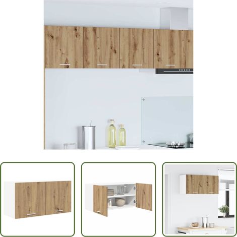 Holzwerkstoff - Hängeschrank Artisan-Eiche 80 x 31 x 40 cm Holzwerkstoff (1/5)