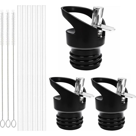 3er-Set Bouchon Gourde - Bouchon Gourde Isotherme Universel - Bouchon Gourde Isotherme - Couvercle à Paille de Rechange (1/5)