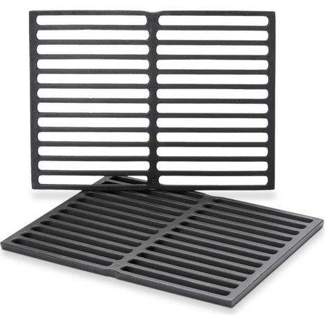 Ensemble de 2 Grilles de Cuisson en Fonte pour Spirit 200 (jusqu’à 2012) et Genesis Weber Réf. 7522 (1/4)