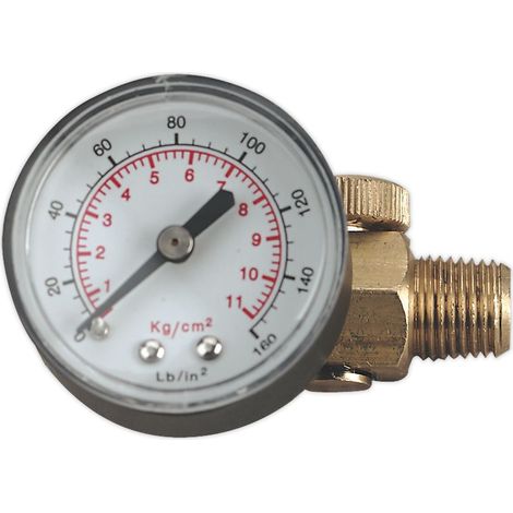 Sealey On-Gun Pressure Regulator/Gauge ILF/RG