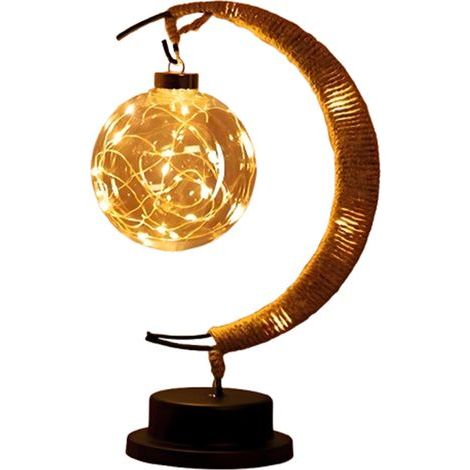 Lampe de Lune Magique -veilleuse lampe lune suspendue avec support (1/5)