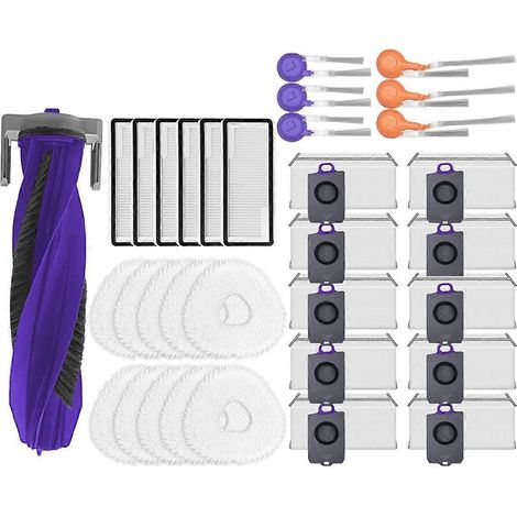 Filtre pour aspirateur brosse pour aspirateur Filtre de brosse pour aspirateur filtre de Narwal Freo Z10 Ultra YJCC025 Robot Aspirateur pièce détachée Main Side Brosse Serpillière HEPA Filtre Sac à po (1/5)