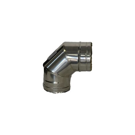 C CURVA INOX 90 D  8 CM