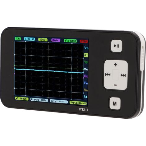 Mini oscilloscope 1 canal, bande passante 200 kHz, format de poche, modèle d'entrée de gamme DS211 (1/5)
