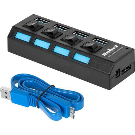 Divisor de puertos USB 3.0 Rebel de 5 Gb/s (1/4)