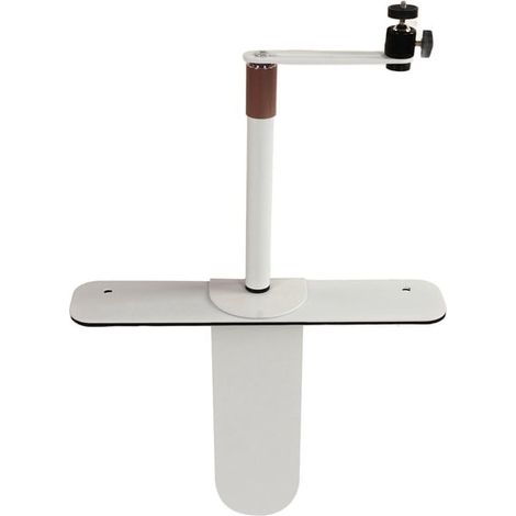 Verdeckte Projektorhalterung, weißer Projektorständer ohne Bohren, teleskopierbare Höhe von ca. 13 cm