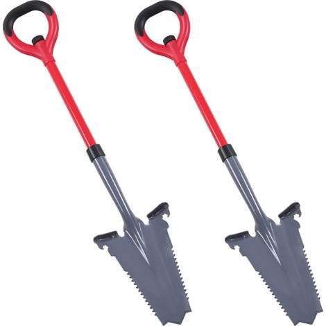 SWANEW 2pcs Vanga Radice vanga invertito a forma di V lama seghettata 114cm (1/5)