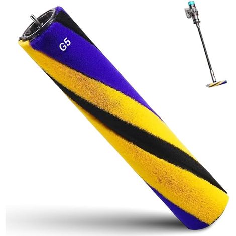 Cepillos rotativos de repuesto compatibles para Dyson Gen5/V15 y V15 Detect Slim /V12 Slim /V10 Slim/V8 Slim Boquilla para suelos duros y esponjosos en amarillo y azul. (1/5)