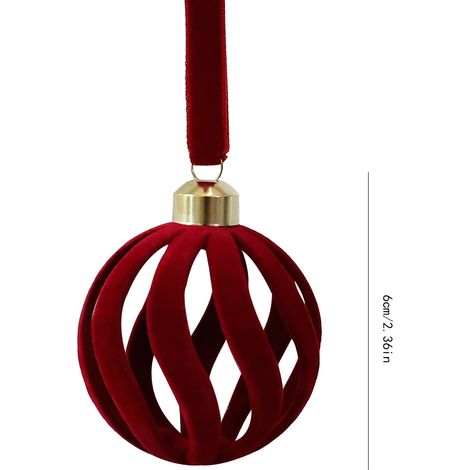 Boules de Noël décoratives en plastique peintes et floquées – Décorations à suspendre pour sapin de Noël et accessoires de décoration (1/4)