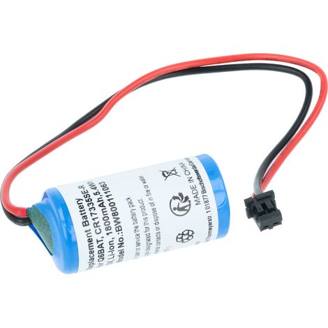 vhbw Pile compatible avec Mitusibishi Q25PHCPU, Q25PRHCPU système de contrôle (1800mAh, 3V, Li-ion)