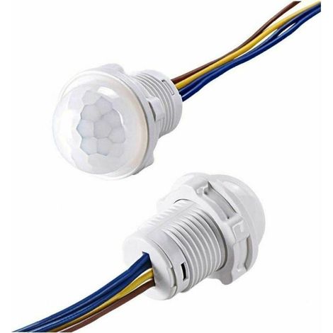 Infrarot-Bewegungsmelder-LED-Einbauleuchte PIR 100V-240V Lichtschalter (1/4)