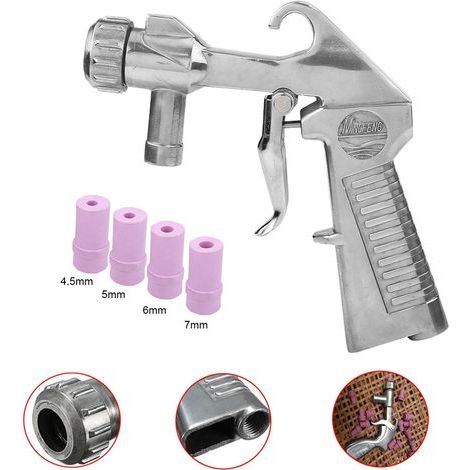 Sandblasting Kit, Air Sand Blaster Gun with 4 Ceramic Sandblasting Tips (1/5)