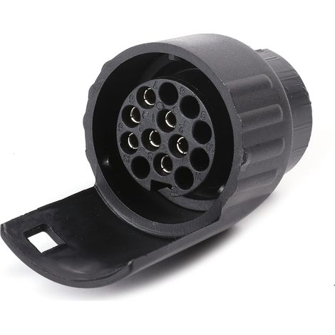 Convertisseur de Prise Remorque 7 à 13 Broches Adaptateur Fiche Attelage 7 vers 13 Broches pour Caravane, Camping-Car, Camion,Porte-vélo (1/5)