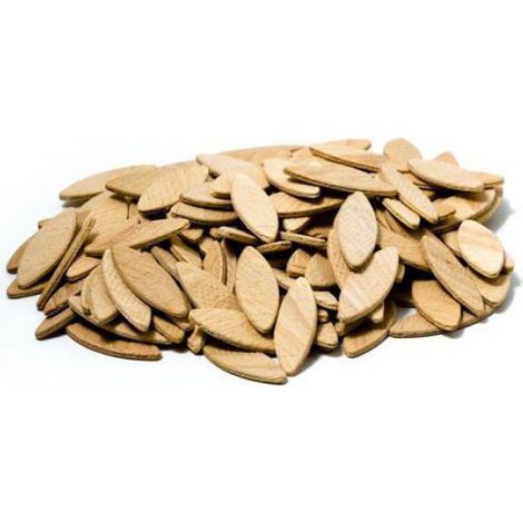 Lamelle D'assemblage - Bois De Hêtre - 47 x 15 x 4 mm - Pour Projets De Menuiserie Et Bricolage - Lot De 100 Pièces (1/3)
