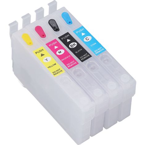 PP BK CMY 4-Farben-Tintenpatrone, Druckzubehör für Fotopapier und Dokumente, T802 chiplos (1/5)