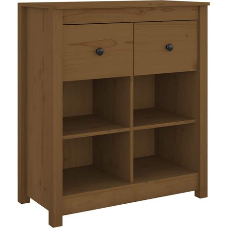 Maison Exclusive - Aparador de madera maciza de pino marrón miel (1/5)