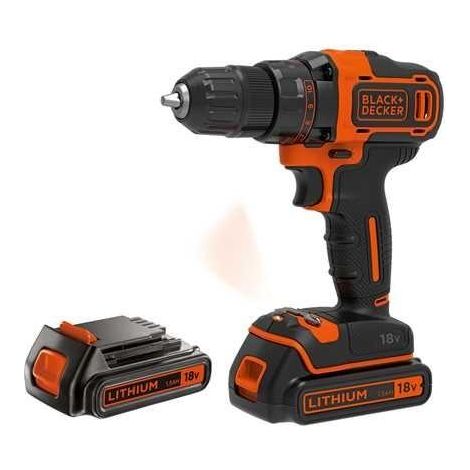 Black & Decker BDCDD186KB taladro atornillador inalámbrico negro y naranja