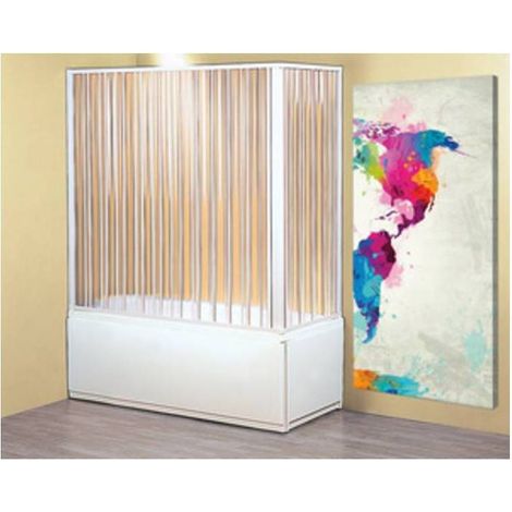PARETE VASCA A SOFFIETTO 2 LATI 70X170-140XH150 CM