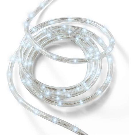 Lumineo Tubo Luci 50 LED Bianco Freddo a Batteria per Esterni - 5m (1/4)