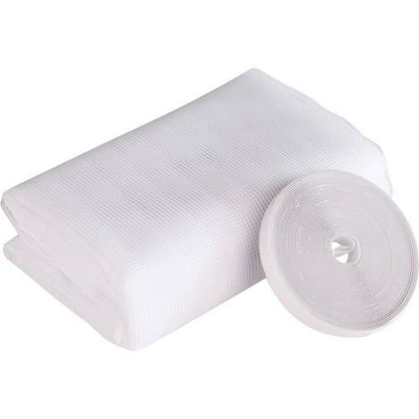 Moustiquaire pour fenetre velcro eco Blanc 100x130 cm (1/5)