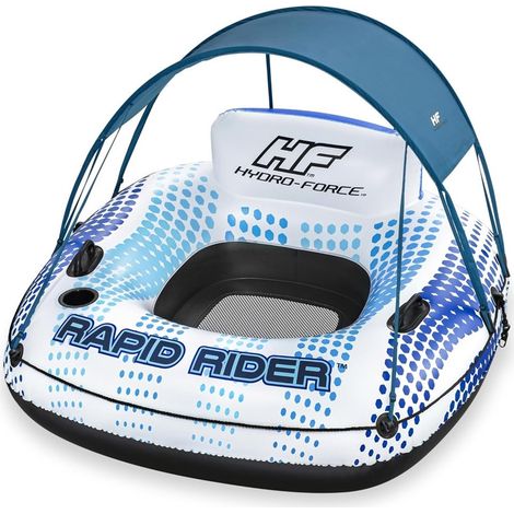 TRADE SHOP - Poltrona Rapid Rider Canopy Fondo In Rete Con Parasole Portabicchiere Maniglie 43725 - (1/5)