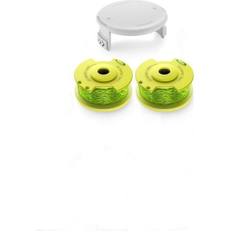 2 Pièces Bobines Fil pour Coupe Bordures Ryobi (AC80RL3) avec 1 Pièces Capuchons (1/5)
