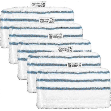 Lot de 5 chiffons en microfibre AURA pour balai vapeur Black+Decker - Compatible avec le modèle FSM20 - Produit authentique pour les modèles FSM 1630, FSM 1616 et FSM1605 (1/5)