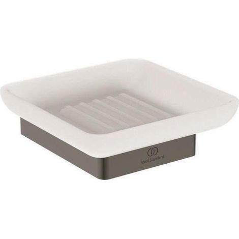 IS Seifenschale Conca Cube, eckig, Magnetic Grey (1/2)