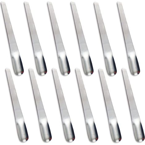 Lot de 12 Argenté Cuillères à Dessert en Acier Inoxydable 12 cm (1/5)
