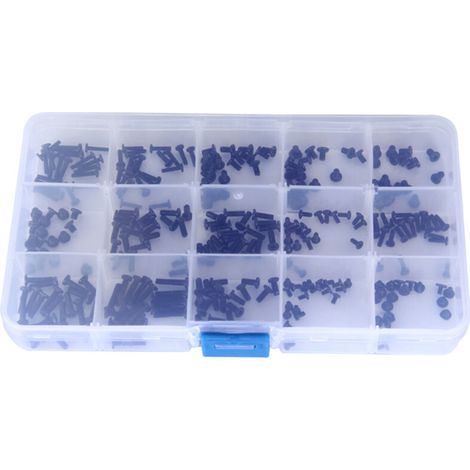 Vis Pour Ordinateur Portable Et Pc - Kit De Vis M2 M2 5 M3 - 300 Pièces - Boîte De Rangement 18 X 10 X 3 Cm (1/4)