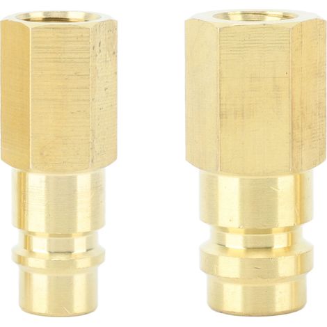 Adaptateur de connecteur de climatiseur R134A 1/4 po SAE pour système de réfrigérant R134A (1/5)
