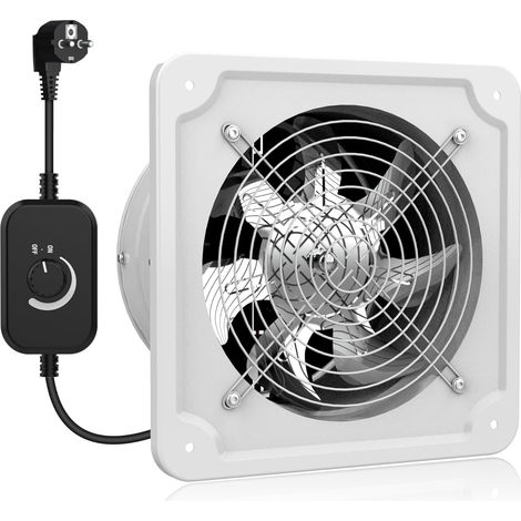 Aygrochy Extracteur d'Air Réglable 150 mm 527 m³/h - Ventilateur Mural Silencieux Moteur DC 15W avec Clapet Anti-Retour et Variateur, Idéal pour Cuisine et Garage (1/5)