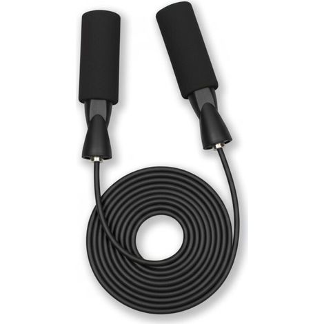 Corde à sauter de fitness – Corde à sauter en PVC réglable avec une conception anti-nœuds et des poignées en mousse confortables, adaptée à l'entraînement.