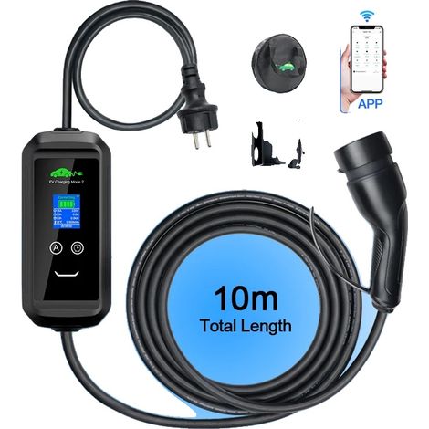 Chargeur EV Portable, Options de Courant Réglables, Contrôle par Application Intelligente (1/5)