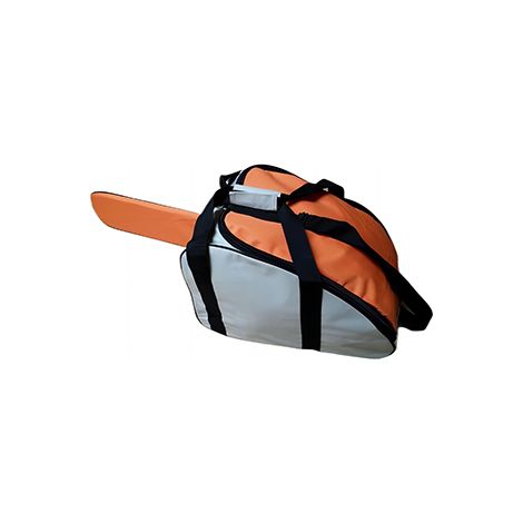 Sac De Transport Universel Pour Tronçonneuse. Pour Tous Modèle Avec Guide Jusqu'à 20 Pouces. Avec Poche Latérale. Couleurs: Gris