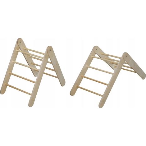 Escalera Montessori de madera para niños, grande, barnizada, para una habitación, Polonia (1/5)