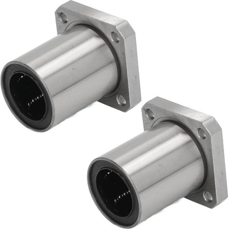 2 pièces roulement linéaire à bride carrée LMK30UU, palier à billes pour guidage linéaire, pour équipements CNC (1/5)