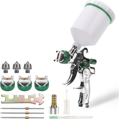 Pistolet HVLP professionnel 600ml pour peinture de meubles et véhicules, pulvérisateur performant (1/3)