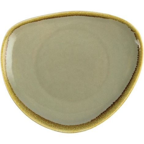 Assiette Triangulaire Couleur Mousse Kiln 230mm (Lot de 6) - Ref GP473 - Olympia (1/4)
