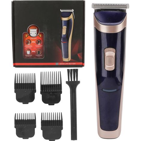 Tondeuse à cheveux électrique, lame en acier inoxydable, 4 sabots de guidage, tondeuse professionnelle, prise UE 220-240 V (1/5)