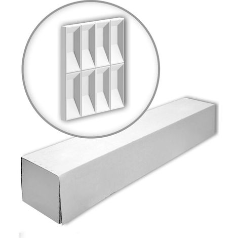 Profhome 159903-box 1 caja 4 paneles 3d revestimiento mural Panel de pared diseño moderno  0,69 m2 (1/5)
