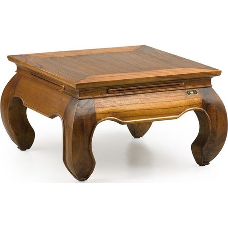 Table basse carrée en bois massif de Mindy Kastar 60cm (1/5)